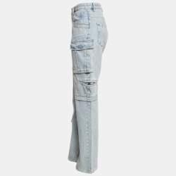 Isabel Marant Blue Denim Cargo Jeans L Waist 34"