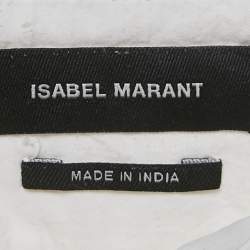 Isabel Marant Cotton White Ruffled Mini Skirt S