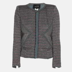 Isabel Marant Multicolored Patterned Lurex Knit Jacket XS