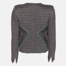 Isabel Marant Multicolored Patterned Lurex Knit Jacket XS
