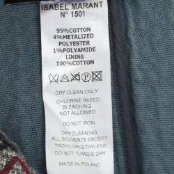 Isabel Marant Multicolored Patterned Lurex Knit Jacket XS