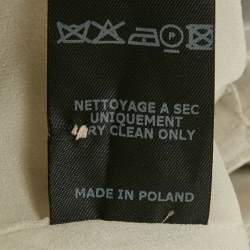 Pre Owned Isabel Marant Grey Lurex Midway Fil Coupe Top and Skirt Set M