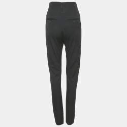 Pre Owned Isabel Marant Black Wool High Waist Tailored Trouser S