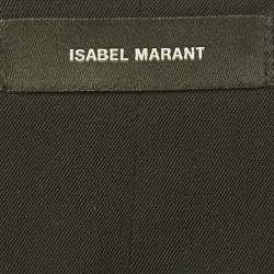 Pre Owned Isabel Marant Black Wool High Waist Tailored Trouser S