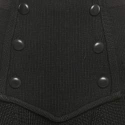 Pre Owned Isabel Marant Black Wool Knit Mini Skirt M