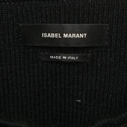 Pre Owned Isabel Marant Black Wool Knit Mini Skirt M