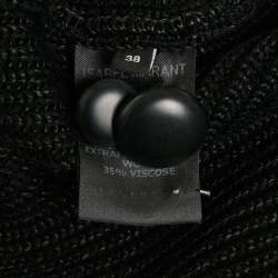 Pre Owned Isabel Marant Black Wool Knit Mini Skirt M