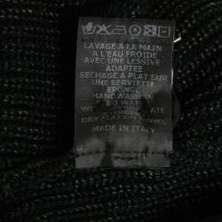 Pre Owned Isabel Marant Black Wool Knit Mini Skirt M