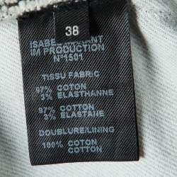 Pre Owned Isabel Marant Monochrome Printed Cotton Regular Fit Jeans M/Waist 31"