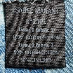 Pre Owned Isabel Marant Blue Faded Blue Sleeveless Playsuit M