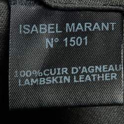 Pre Owned Isabel Marant Black Suede Paneled Leggings S