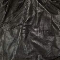 Pre Owned Isabel Marant Black Leather One-Shoulder Top M