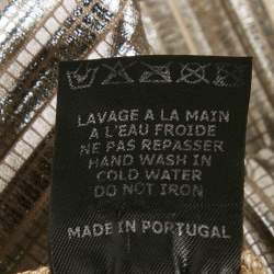 Pre Owned Isabel Marant Silver Plisse Delpha Mini Skirt S