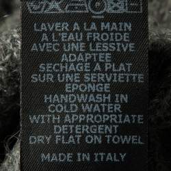 Pre Owned Isabel Marant Grey Wool Knit Cutout Detail Sweater M