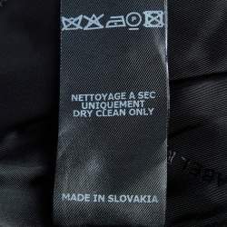 Pre Owned Isabel Marant Navy Blue Striped Detail Cotton Blend Double Breasted Blazed S