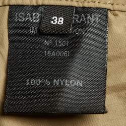 Pre Owned Isabel Marant Brown Nylon Dracen Rain Coat M