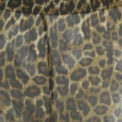 Pre Owned Isabel Marant Brown Animal Print Jersey Joshua Leggings S