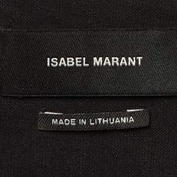 Pre Owned Isabel Marant Black Cotton Wrap Top M