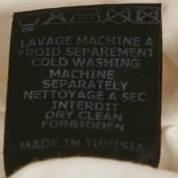 مملوكة مسبقًا بلوزة إيزابيل مارانت أكمام كشكش جيرسي عاجي مقاس صغير