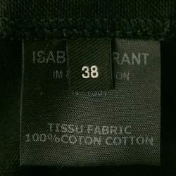 Pre Owned قميص إيزابيل مارانت أسود محبى خام مع حزام قطني مقاس ميديوم - وسط