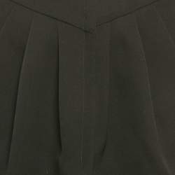 Pre Owned Isabel Marant Black Gabardine Draped Mini Dress M