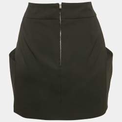 Pre Owned Isabel Marant Black Gabardine Draped Mini Dress M