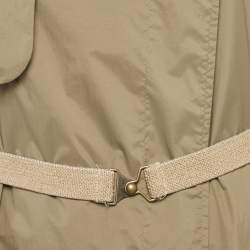 Pre Owned معطف إيزابيل مارانت خاك أخضر صناعي متوسط الحجم