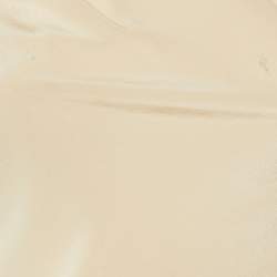 Pre Owned Isabel Marant Beige Silk Ruched Long Sleeve Top S