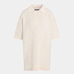 Pre Owned Isabel Marant Beige Bouclé Imelda Polo T-Shirt M