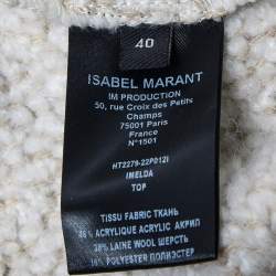 Pre Owned تي شيرت بولو إيزابيل مارانت بيج بوكل إميلدا مقاس متوسط (ميديم)