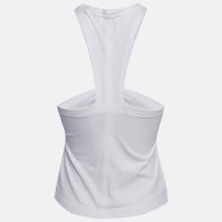 Pre Owned Isabel Marant White Jersey Zineba Top S