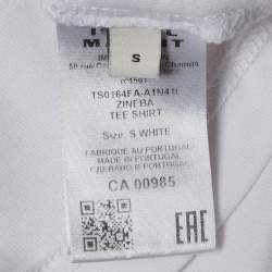 Pre Owned Isabel Marant White Jersey Zineba Top S