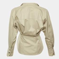 Pre Owned Isabel Marant Etoile Beige Cotton Button Jacket S