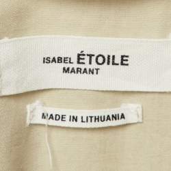 Pre Owned Isabel Marant Etoile Beige Cotton Button Jacket S