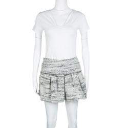 Isabel Marant Monochrome Itamy Boucle Mini Skirt M
