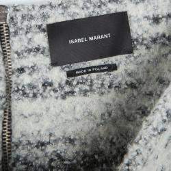 Isabel Marant Monochrome Itamy Boucle Mini Skirt M
