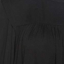 Isabel Marant Etoile Black Crepe Tie Detail Nathael Top S