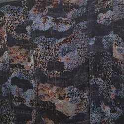 Isabel Marant Grey Printed Silk Belted Carla Dress M