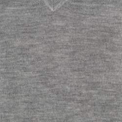 Pre Owned Isabel Marant Melange Grey Cashmere Silk V Neck Sweater M