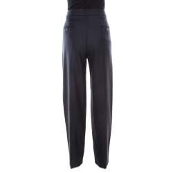 Isabel Marant Navy Blue Wool Tailored Trousers M
