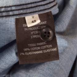 Isabel Marant Etoile Blue Chambray Ruffled Awendy Shirt L