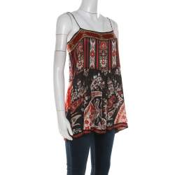 Pre Owned Isabel Marant Etoile Multicolor Paisley Print Crepe Tybalt Camisole Top M