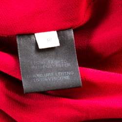 Pre Owned Isabel Marant Maroon Elasticized Waist Cap Sleeve Midi Dress M