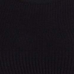 Isabel Marant Dark Grey Wool Blend Cropped Brad Sweater M 