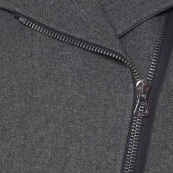 Isabel Marant Grey Wool Giovan Biker Jacket S
