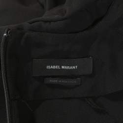Pre Owned Isabel Marant Black Crepe Tamara Dress M