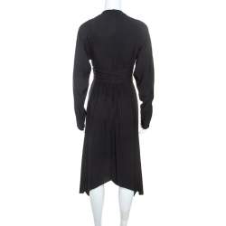 Pre Owned Isabel Marant Black Crepe Tamara Dress M
