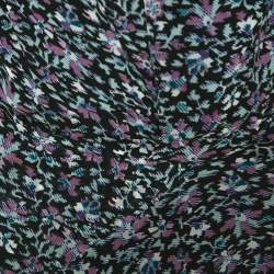 Pre Owned Isabel Marant Multicolor Printed Chiffon High Neck Dress M