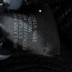 Pre Owned Isabel Marant Black Wool Huxley Knit Mini Skirt M