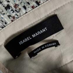 Pre Owned Isabel Marant Multicolor Floral Print Silk Tiered Pleated Mini Skirt S